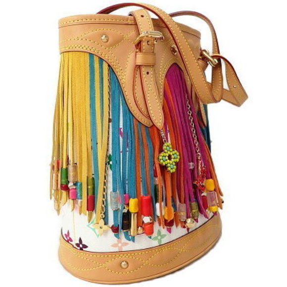 Louis Vuitton Multicolor Bucket Fleur Shoulder Bag - Picture 2 of 8